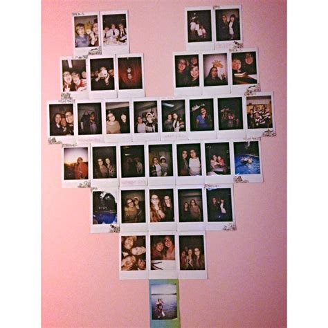 Heart Collage Using Instant Pictures From My Fuji Film Instax Mini 8