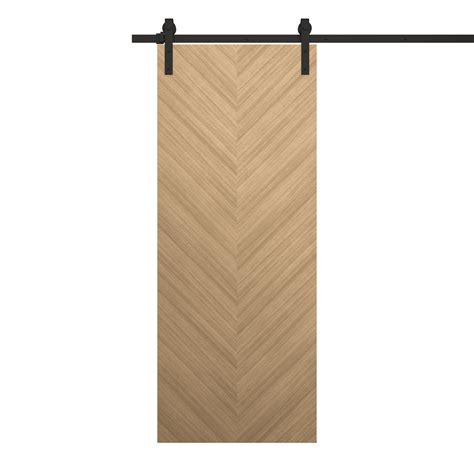 Modern Barn Door 42 X 80 Inches Ego 5005 Natural Oak 8FT Rail Track