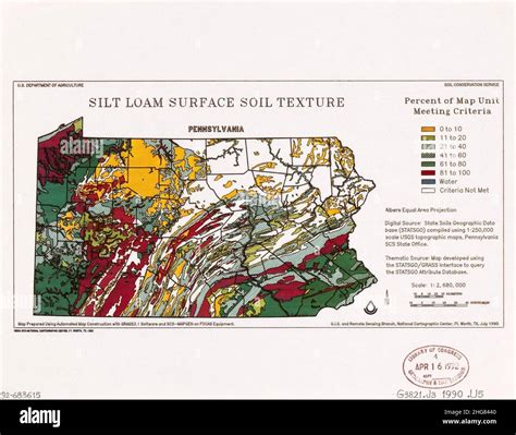 Silt loam surface soil texture, Pennsylvania Stock Photo - Alamy