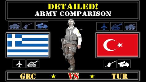 Greece Vs Turkey Detailed Comparison Of Military Power 🇬🇷 Youtube