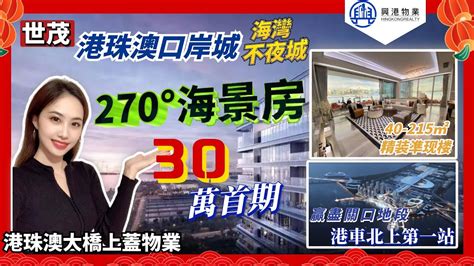 珠海【世茂·港珠澳口岸城】首期30萬｜港珠澳大桥上盖270°一线无敌海景｜120萬㎡海灣不夜城 興港物業 Hingkongrealty