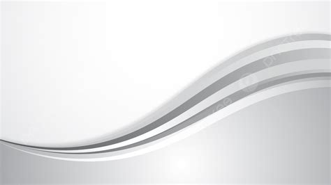 White Background Abstract Banner With Waves Lines Vector White