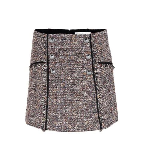 Tinsley Mortimer S Tweed Mini Skirt Big Blonde Hair