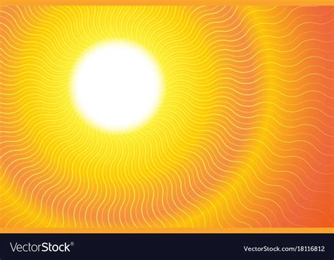 Sunburst Hot Heat Ray Background Royalty Free Vector Image