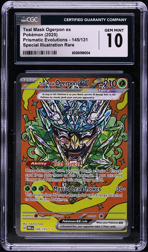 Pokemon Sv Prismatic Evolutions Art Rare Teal Mask Ogerpon Ex