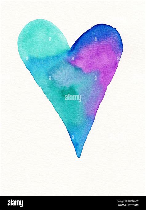 Heart Watercolor Hearts Watercolors Stock Photo Alamy