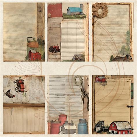 RUSTIC Farm JUNK JOURNAL Kit Grateful Neutral Fall Journal