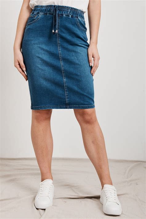 Christie Denim Skirt In Indigo Blue St Frock Denim Skirt Ultra