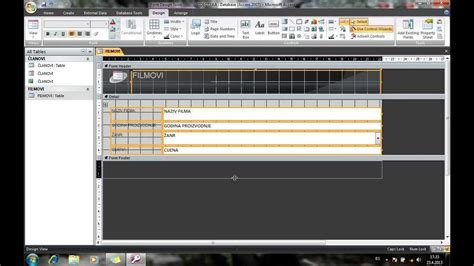 Microsoft Office Access Kreiranje Baze Podataka Dio Youtube
