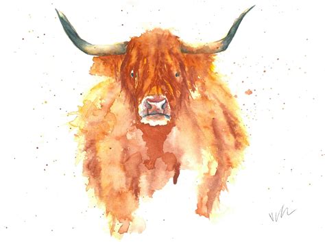 Hamish the Highland Cow Print – Victoria Gordon Art