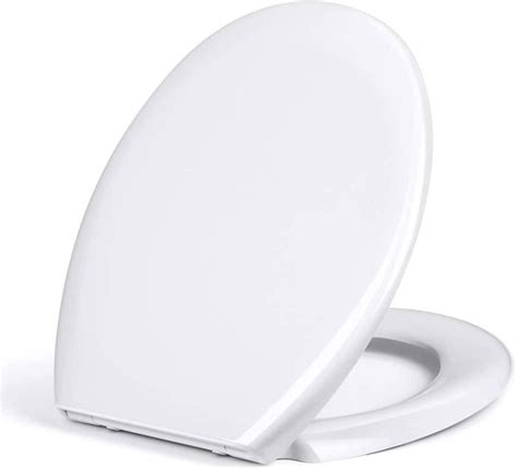 Blanc Abattant Wc Standard Durable Lunette Toilette Avec Frein De