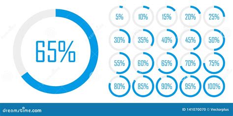 56 Circle Percentage Diagrams 56 Percentage Ready To Use For Web