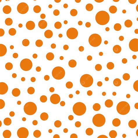 Orange Autumn Halloween Polka Dot Color Pattern Background Orange