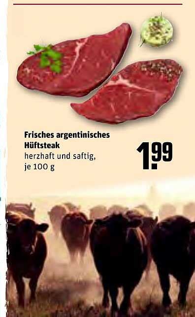 Frisches Argentinisches H Ftsteak Angebot Bei Rewe Prospekte De