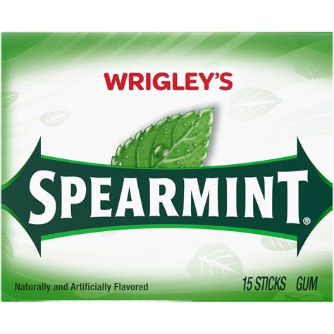 Wrigleys Spearmint Chewing Gum Single Pack 15 Stick Pick Up In