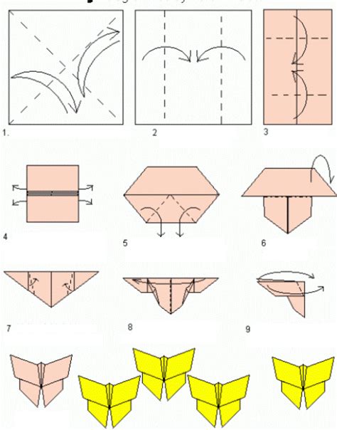 Origami Butterfly Diagrams - Origami