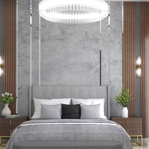 Modern Master Bedroom Wall Panel Bed Design - SAN Furniture