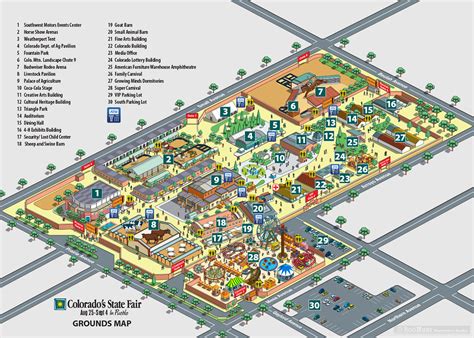 Colorado's State Fair Map Illustration on Behance