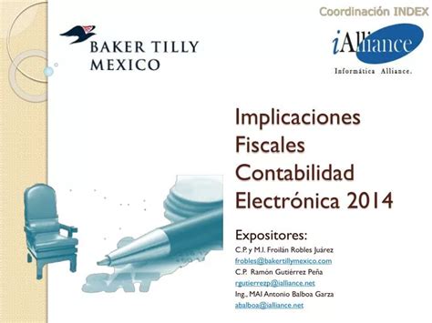 PPT Implicaciones Fiscales Contabilidad Electrónica 2014 PowerPoint