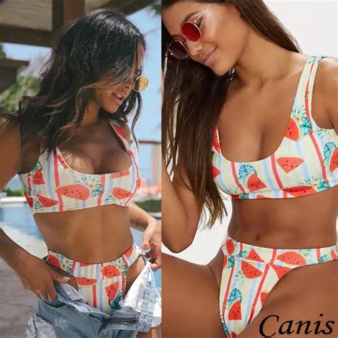 Sexy Women S Watermelon Push Up Padded Bra Bandage Bikini Set Swimsuit