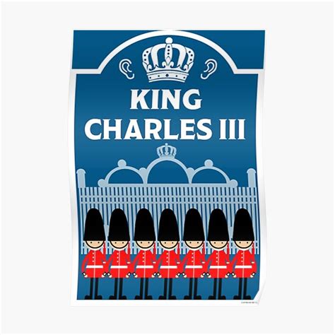 "British Royal Coronation King Charles III - New British King Prince Charles Souvenirs" Poster ...