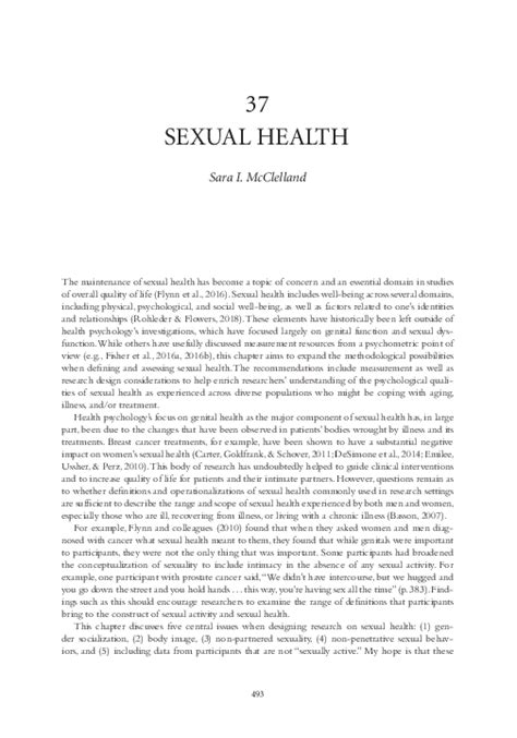 Pdf Sexual Health Sara Mcclelland