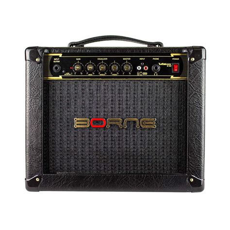 CUBO AMPLIFICADOR PARA GUITARRA 25W RMS BORNE VORAX 630 PRETA Socó