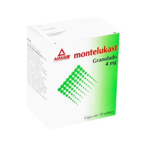 Montelukast 4 Mg Granulado Caja Con 10 Sobres Farmacia Sanorim