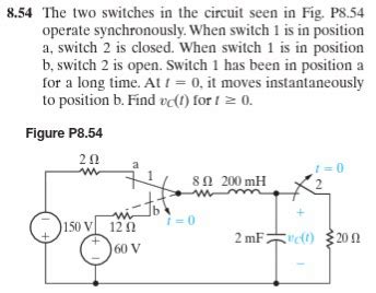 Solved The Two Switches In The Circuit Seen In Fig Chegg