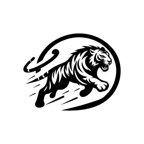 Premium Vector | Black tiger vector logo tiger logo design illustration