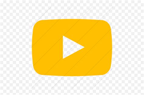 Simple Yellow Youtube Icon Youtube Icon Yellow Png Youtube Icon