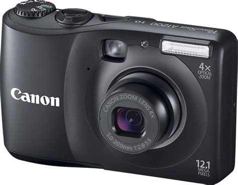 Best Buy Canon PowerShot A1200 12 1 Megapixel Digital Camera Black