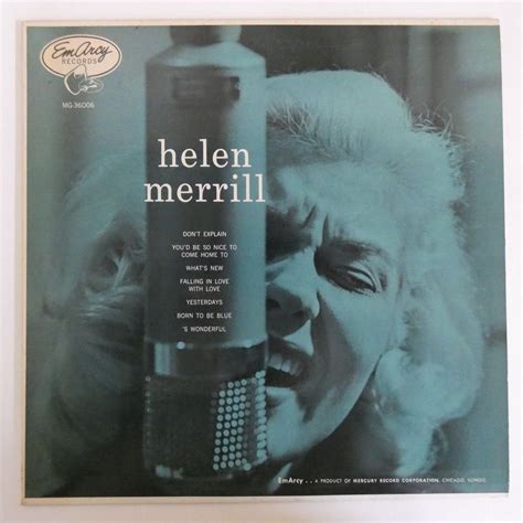 やや傷や汚れあり46056209 国内盤 EmArcy MONO 美盤Helen Merrill S T ヘレンメリルウィズ