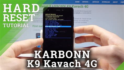 How To Hard Reset Karbonn K Kavach Bypass Screen Lock Youtube