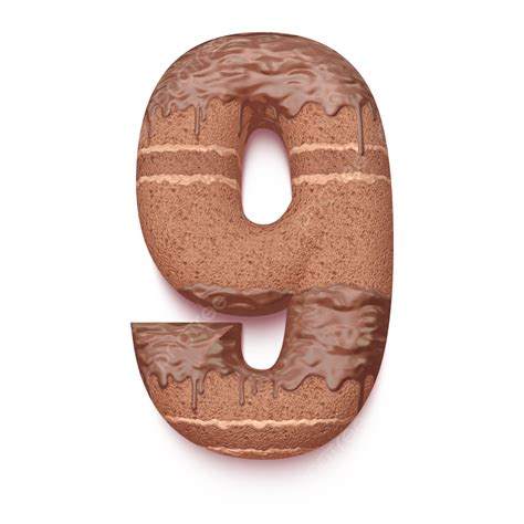 gambar coklat nomor   png efek teks psd   gratis pngtree