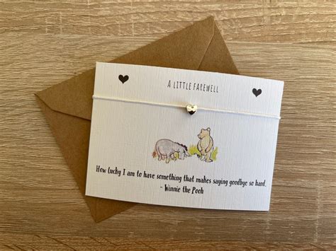 A Little Winnie the Pooh Eeyore Quote Wish/ Sentiment Farewell - Etsy