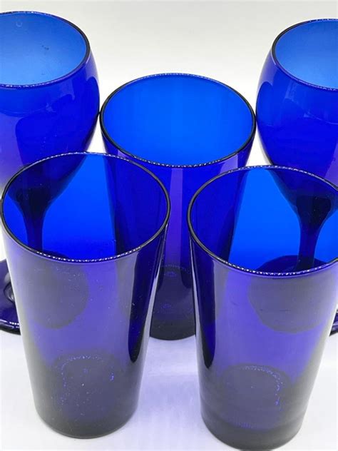 LIBBEY GLASS ~ Cobalt Blue Glassware | EstateSales.org