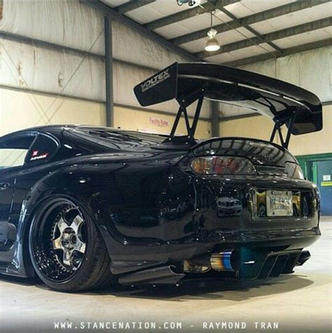 Another Black Beauty Toyota Supra Blacked Out Cars Toyota Supra Mk4