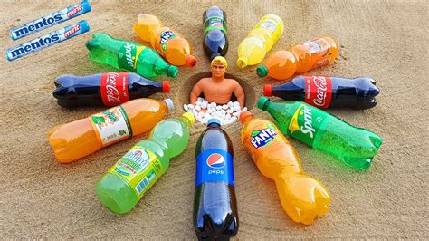 Experiment Stretch Armstrong Vs Underground Pepsi Coca Cola Fanta