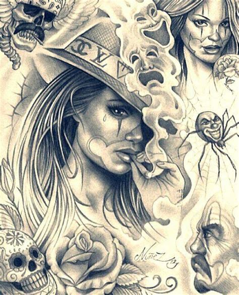 Prison Art Chicano Drawings Chicano Art Prison Art