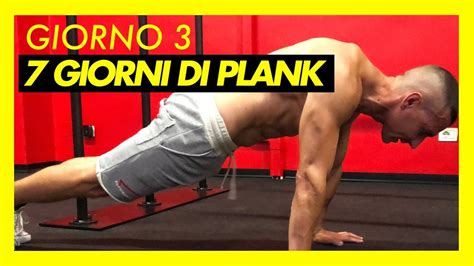 Giorno Giorni Di Sfida Plank E Il Grasso Addominali Sparisce