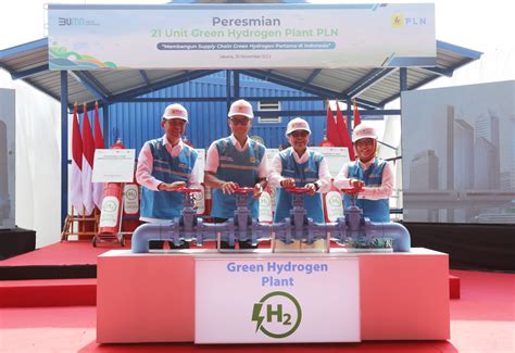 PLN Resmikan 21 Unit Green Hydrogen Plant Mampu Produksi Hingga 199