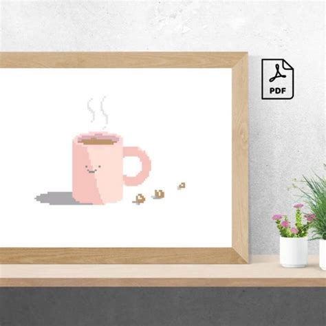 Cross Stitch Pattern Coffee Etsy