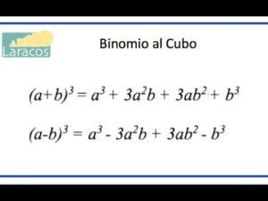 F Rmulas Para Resolver Productos Notables De Un Binomio Al Cubo