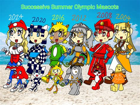 Summer Olympic Mascots 2004-2024 by Mikuori on DeviantArt