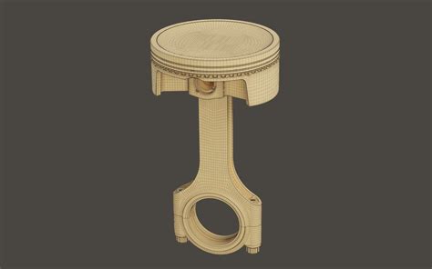 Piston Connecting Rod 3d Model Cgtrader