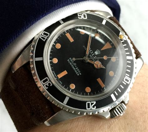 Vintage Rolex 5513 Submariner Plexi Glas JAMES BOND Model Matte Dial ...