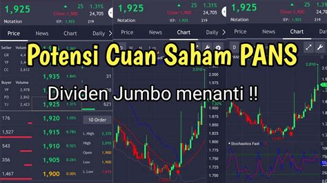 Potensi Cuan Saham PANS Menanti Dividen Jumbo YouTube