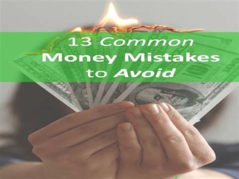 10 Common Financial Mistakes To Avoid