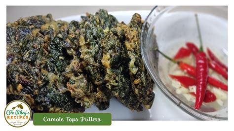 Camote Tops Fritters Talbos Ng Kamote Recipe Youtube